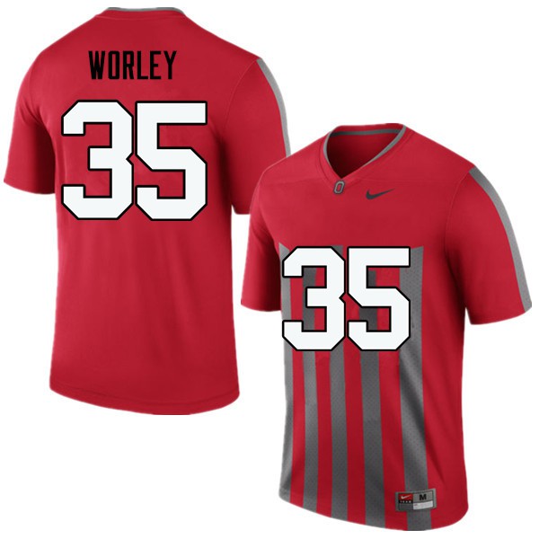 Ohio State Buckeyes #35 Chris Worley Men High School Jersey Throwback